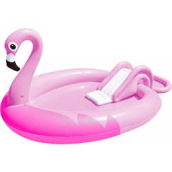  ’s Luxe Opblaaszwembad Flamingo | 213x123x78cm - zomer – tuin – spelen - speelgoud – buitenspeelgoed – zwembad – zwemmen – zomer – intex – tuinaccessoires – koelen – opblaasbaar
